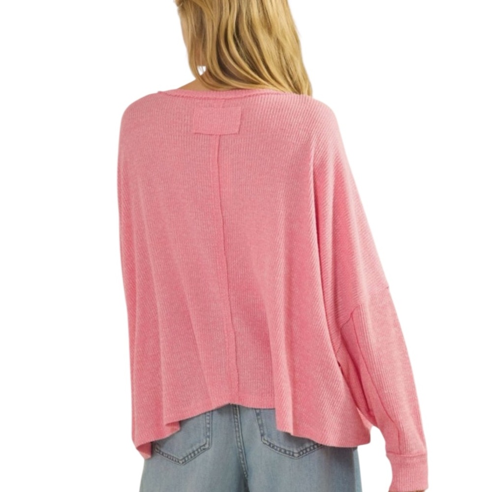 319:  SAGE + FIG NWT KNIT TOP MULBERRY (LR) - Picture 2 of 2